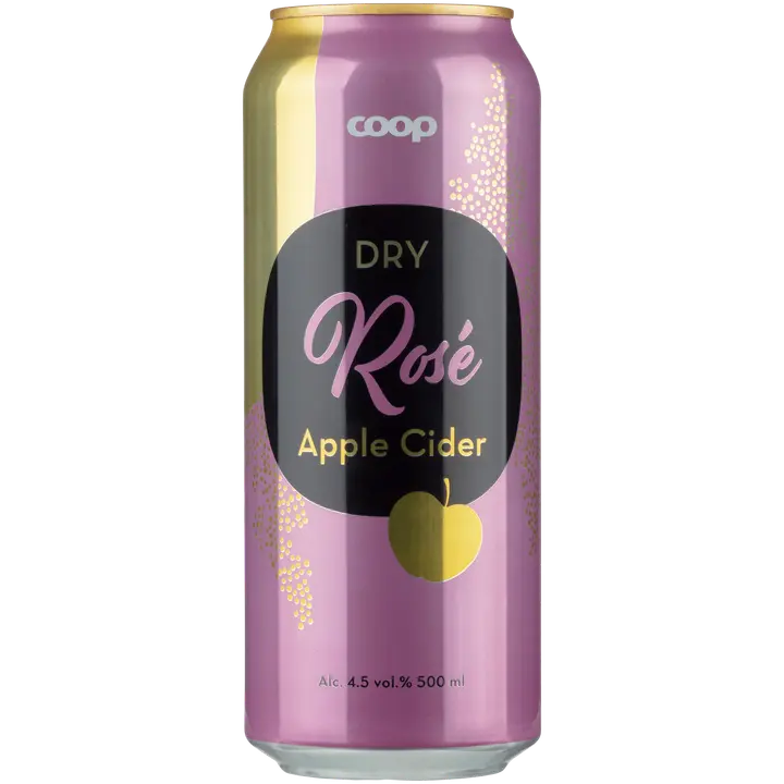 Coop Dry Rosé 4,5% 500ml kuiva rosé-omenasiideri｜Coop 干桃红 4.5% 500 毫升干桃红苹果饮品