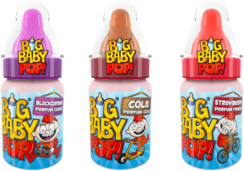 Topps Bazooka Big Baby Pop棒棒糖配蘸粉 32g