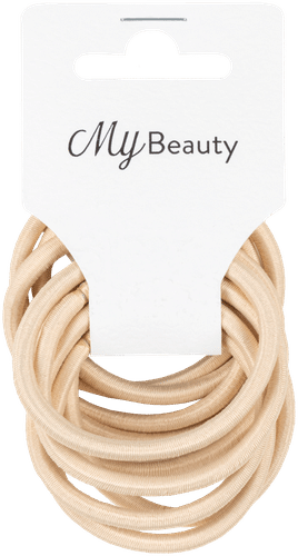 MY BEAUTY hiuslenkki beige pyöreä 10kpl