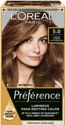 L'Oréal Paris Préférence 5.0 Rome 浅棕色持久染发剂 1kpl