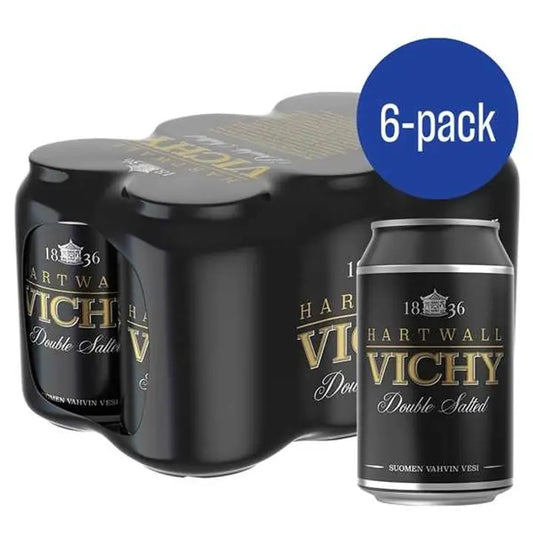 6 x Hartwall Vichy Original Double Salted kivennäisvesi 0,33 l｜Hartwall Vichy 6 x Hartwall Vichy 原味双盐矿泉水 0,33 l