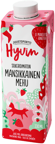 Juustoportti Hyvin 果汁 330毫升 草莓味