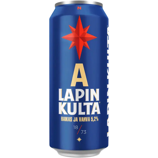 Lapin Kulta olut 5,2% 0,5 l｜Lapin Kulta 饮料 5.2% 0,5 l