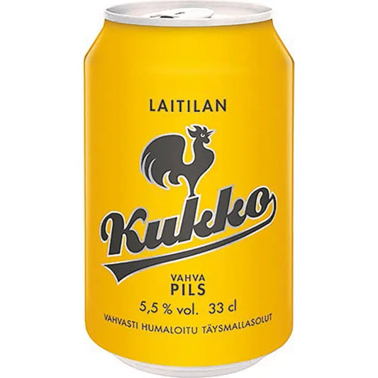 Laitilan Kukko Vahva Pils 5,5 til-% 0,33L olut｜Laitilan Kukko Vahva Pils 5.5 vol% 0.33L 饮料