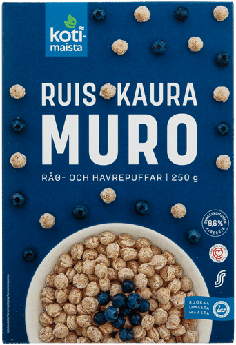 Kotimaista Ruis-kauramuro aamiaismuro 250 g｜Kotimaista 黑麦燕麦早餐麦片 250 g