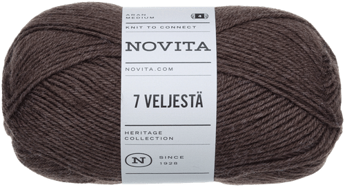 Novita 7 Veljestä 毛线 100克 羊肚菌 064