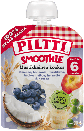 Piltti 90克 蓝莓椰子果昔 6个月份装