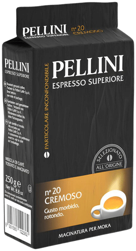 Pellini Cremoso jauhettu mokkakahvi 250g｜Pellini Cremoso 磨碎摩卡咖啡 250g