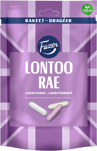 Fazer 伦敦甘草糖粒 175g｜Fazer Lontoo lakritsirae 175g