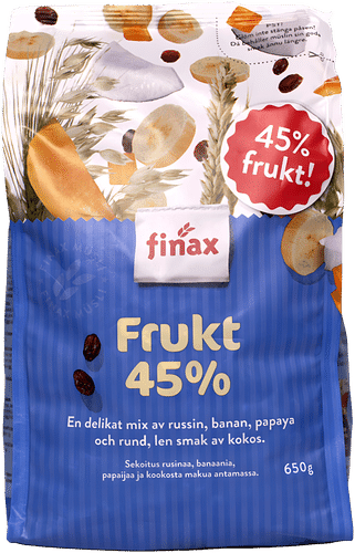 Finax Hedelmää 45 % mysli 650 g｜Finax 含水果45%麦片 650 g