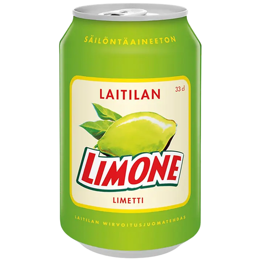 Laitilan Limone 0,33L limetinmakuinen limonaadi｜Laitilan Limone 0.33L 青柠味柠檬水