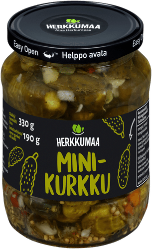 Herkkumaa Minikurkku 330/190g