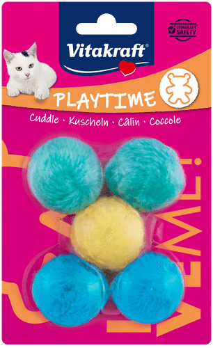 Vitakraft Kilisevät pehmopallot kissan lelu 1kpl
