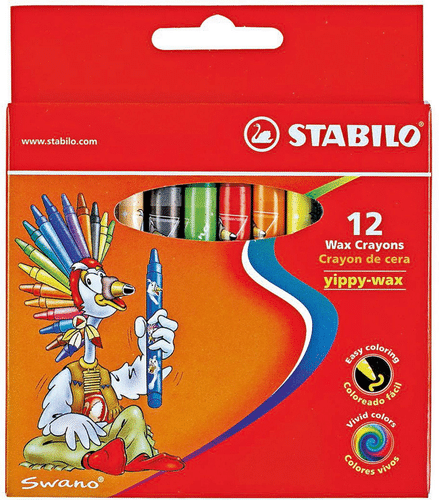 STABILO 蜡笔 Yippy-wax 12色