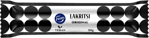 Fazer 原味甘草棒 20g｜Fazer Lakritsi Original lakritsipatukka 20g