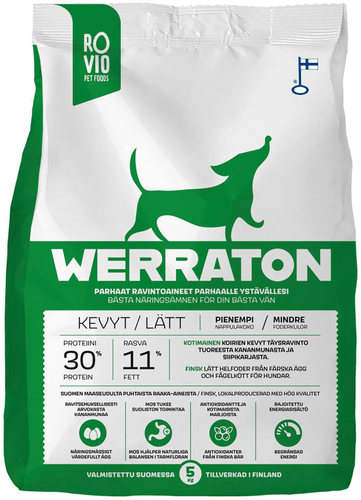 Werraton Kevyt koiranruoka 5 kg