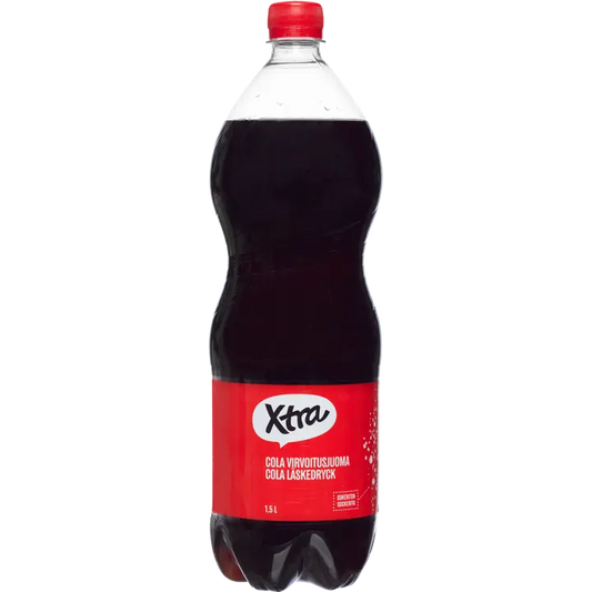 Xtra sokeriton cola virvoitusjuoma 1,5l｜Xtra 无糖可乐软饮料 1,5l