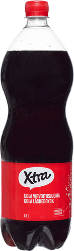 Xtra 无糖可乐汽水 1,5l｜Xtra sokeriton cola virvoitusjuoma 1,5l