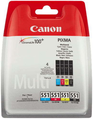 Canon 墨盒 CLI-551 多件装