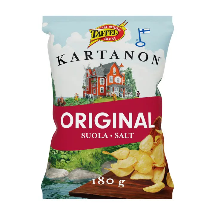 Taffel Kartanon original suolattu sipsi 180g-Taffel Kartanon 原味咸薯片 180g