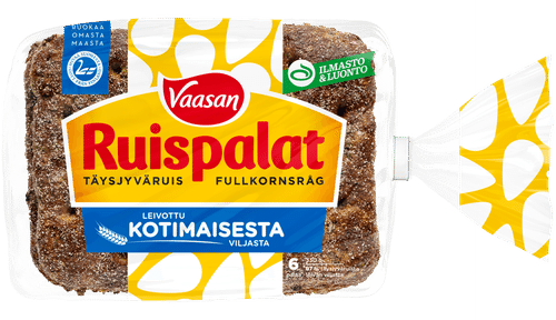 Vaasan Ruispalat 330 g 6 kpl revitty täysjyväruisleipä｜Vaasan 黑麦面包块 330克 6块手撕全麦黑麦面包