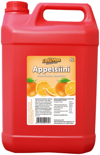 Delimax Appelsiinimehutiiviste 1+3 5L, sokeroitu