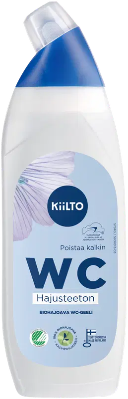 Kiilto 可生物降解洁厕凝胶 无香 750 ml｜Kiilto biohajoava WC-geeli Hajusteeton 750 ml