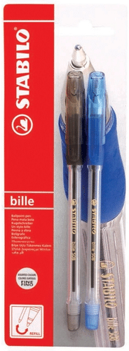 STABILO Bille圆珠笔黑色+蓝色