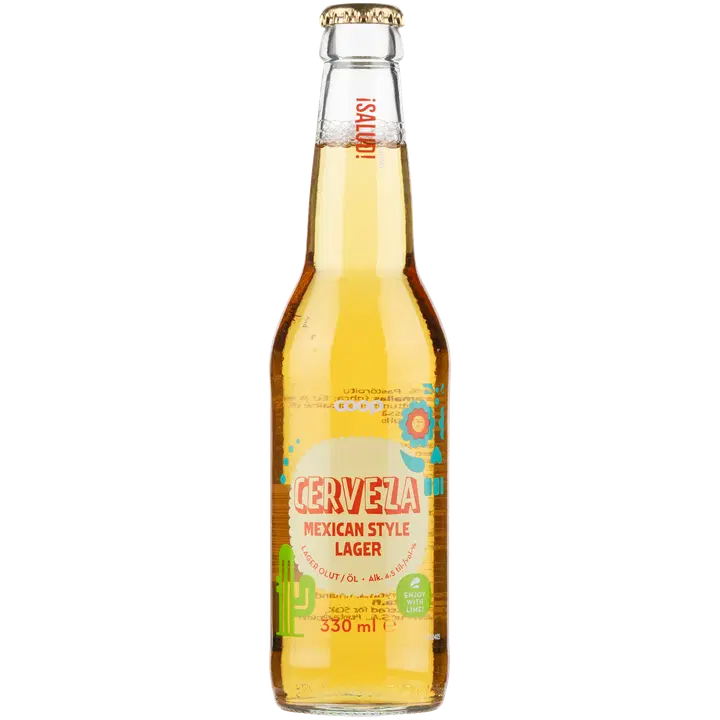 Coop Cerveza Mexican style lager 4,5% 0,33l pullo｜Coop Cerveza 墨西哥风格饮料 4.5% 0.33l 瓶