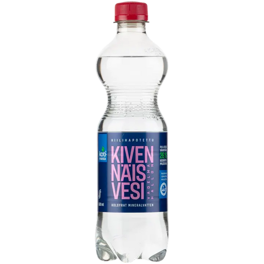 Kotimaista hiilihapotettu Kivennäisvesi vadelma 500 ml｜Kotimaista 碳酸矿泉水 覆盆子 500 ml