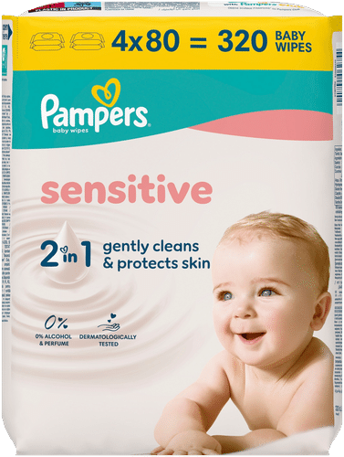 Pampers 320片敏感肌婴儿湿巾