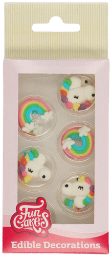 FunCakes syötävä koriste, yksisarviset 12kpl｜Funcakes 食用装饰独角兽 12kpl