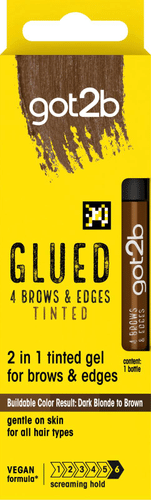 got2b 4 Brows & Edges Glued Gel Brown 16ml