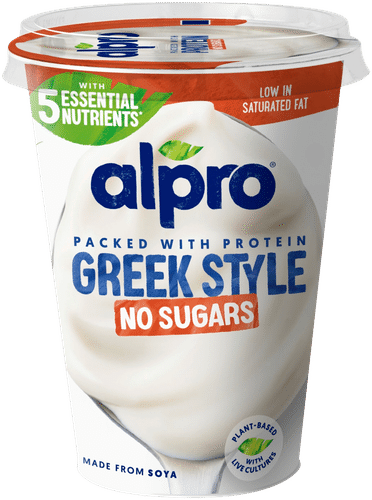 Alpro 希腊式无糖发酵大豆制品，原味 400g