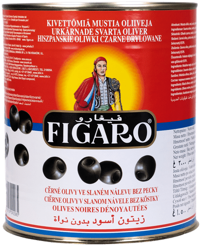 Figaro Musta kivetön oliivi 3kg/1,5kg