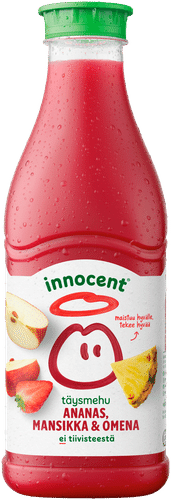 Innocent Ananas- ja mansikkamehu 900 ml｜Innocent 菠萝和草莓汁 900 ml