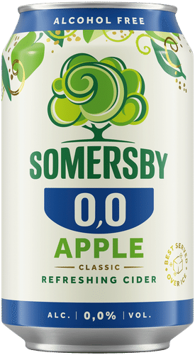 Somersby 无醇苹果气泡饮料0.0%罐装 0,33 L
