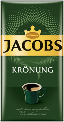 Jacobs Krönung Classic 500 g, tummapaahtoinen suodatinkahvi tyhjiöpakkauksessa｜Jacobs Krönung Classic 500 克，真空包装深度烘焙滴滤咖啡
