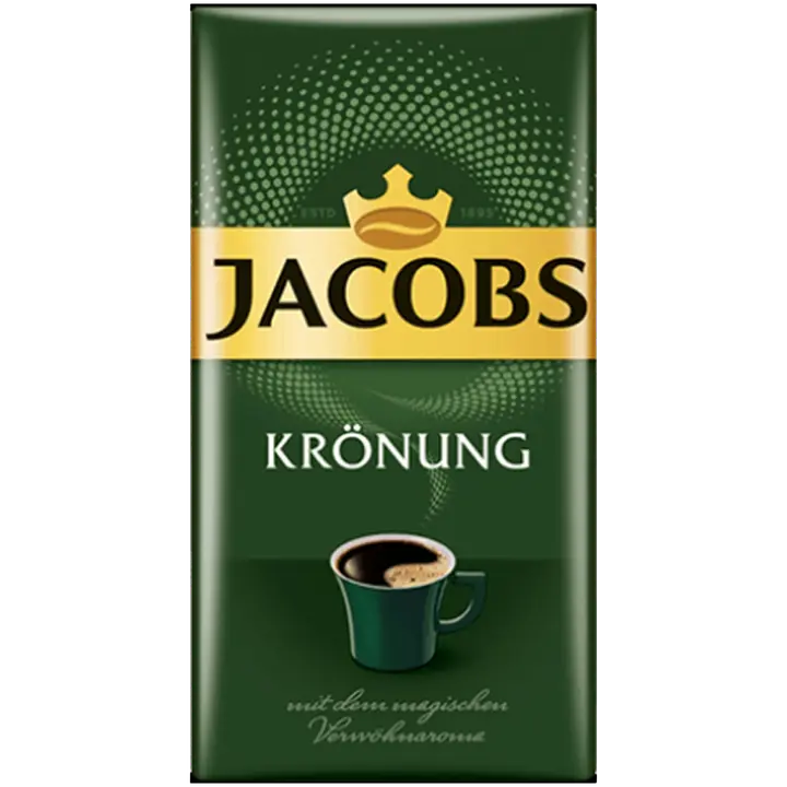 Jacobs Krönung Classic 500 g, tummapaahtoinen suodatinkahvi tyhjiöpakkauksessa｜Jacobs Krönung Classic 500 克，真空包装深度烘焙滴滤咖啡