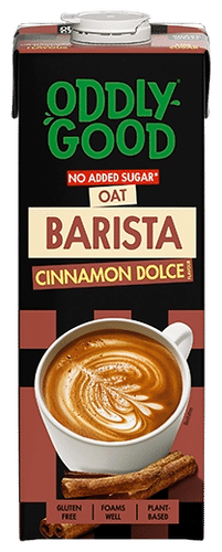 Oddlygood 咖啡师燕麦饮1升肉桂甜酪无添加糖UHT无麸质｜Oddlygood® Barista kaurajuoma 1 l cinnamon dolce ei lisättyä sokeria UHT gluteeniton
