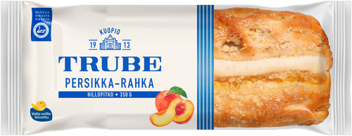 Trube Persikka-rahkahillopitko 350 g persikka-rahkatäytteinen pullapitko｜Trube 桃子凝乳酱面包卷 350克