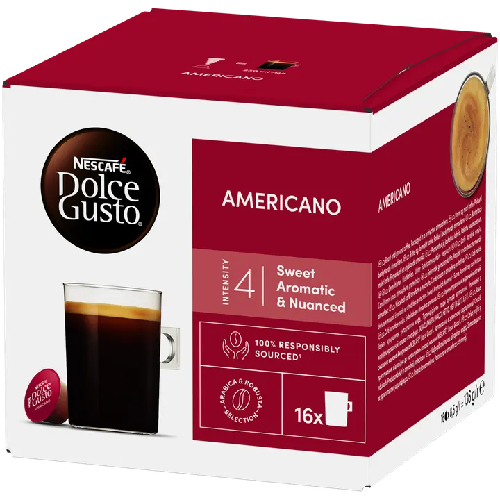 Nescafé Dolce Gusto Americano 16 kaps/136g｜Nescafé Dolce Gusto 美式咖啡 16 粒/136g