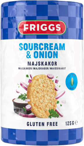 Friggs Maissikakut Kermaviili & Sipuli 125g｜Friggs 玉米糕 酸奶油 & 洋葱 125g