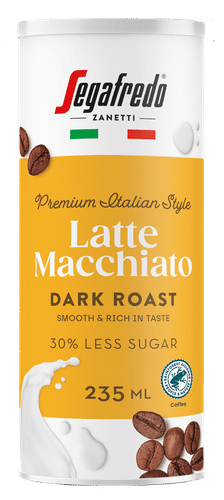 Segafredo Latte Macchiato maitokahvijuoma 235ml vähälaktoosinen RAC｜Segafredo 拿铁玛奇朵牛奶咖啡饮料235ml低乳糖RAC