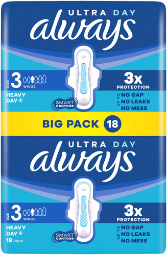 Always 18片 Ultra Long Plus 3 护翼卫生巾