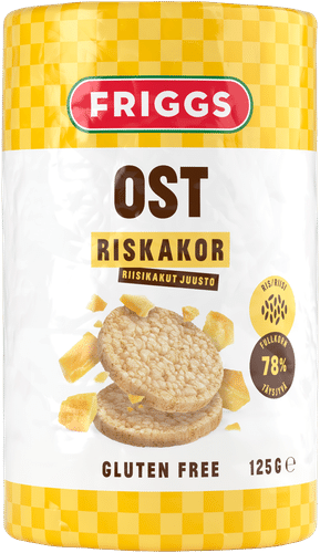 Friggs Juuston makuinen Riisikakku 125g｜Friggs 奶酪味米饼 125g