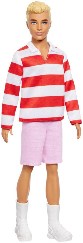 Barbie 时尚条纹衬衫肯娃娃｜Barbie Ken Fashionista Raidallisessa Paidassa