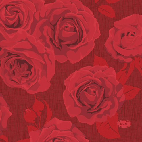 DUNI lautasliina Rich Roses 24 x 24cm, 3-krs, 20kpl
