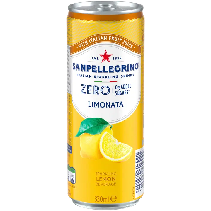 SanPellegrino Zero Limonata 33cl CAN｜San Pellegrino 圣培露零柠檬水 33cl 罐装