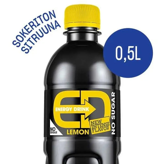 ED Lemon No Sugar Energiajuoma 0,5 l｜ED 柠檬无糖能量饮料 0,5 l